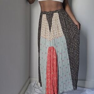 Anthropologie Bohemian Patchwork Maxi Skirt by Verb Pallavi Singhee